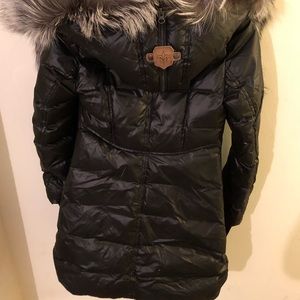 Mackage lizette Fox fur trim coat